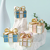 Square Bowknot Alloy Enamel with Crystal Rhinestone Jewelry Magnetic Storage Boxes CON-SP0001-32B-7