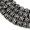 Tibetan Style dZi Beads Strands G-G328-A02-8mm-4