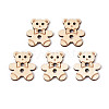 Bear Wood Buttons BUTT-T013-12B-1