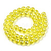 Electroplate Transparent Glass Beads Strands GLAA-T032-T8mm-AB12-3