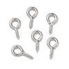 Brass Screw Eye Pin Peg Bails KK-D289-56P-1
