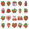 21Pcs 21 Styles Polyester Thread & Non-woven Fabric Iron on Patches DIY-CJ0003-13-1