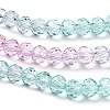 Transparent Painted Glass Beads Strands DGLA-A034-T4mm-A10-4