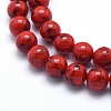 Sea Shell and Synthetic Turquoise Assembled Beads Strands G-G758-11-6mm-3