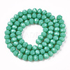 Opaque Solid Color Glass Beads Strands EGLA-A034-P1mm-D31-2