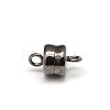 Column Brass Magnetic Clasps with Loops KK-M064-M-NR-2
