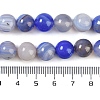 Natural Striped Agate/Banded Agate Beads Strands G-Z060-A01-C26-4