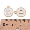 Golden Plated Alloy Charms LS-ENAM-S118-01D-3
