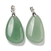 Natural Green Aventurine Pendants G-G147-02P-07-1