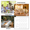 48Pcs 2 Style Transparent Plastic Tablecloth Clips AJEW-GL0002-08-6