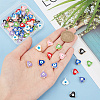 ARRICRAFT 64Pcs 16 Colors Alloy Enamel Charms ENAM-AR0001-49-3