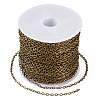 Brass Coated Iron Flat Cable Chains CH-TAC0007-02AB-2