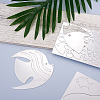 3 Sets 3 Style Fish Acrylic Mirror Wall Stickers DIY-CF0001-02B-5