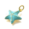 Brass Enamel Pendants KK-D295-16G-2