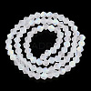 Imitate Austrian Crystal Bicone Frosted Glass Beads Strands EGLA-A039-T4mm-MB13-2