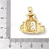 Micro Pave Clear Cubic Zirconia Pendants KK-L253-13G-04-3