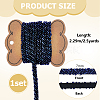 2.5 Yards Handmade Glass Beaded Trimming for Garment Decoration OCOR-FG0003-25B-2