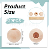 30Pcs Wood Beads WOOD-OC0004-40B-2