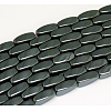 Grade AA Magnetic Synthetic Hematite Twist Bead Strands G-G644-D-09-2