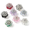 Acrylic Rhinestone Rondelle Beads CLAY-NH0003-02AS-1