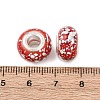 Opaque Resin Rondelle European Beads RESI-Z046-03J-3
