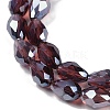 Transparent Electroplate Glass Beads Strands EGLA-N013-T10mm-B03-3