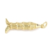 Brass Micro Pave Cubic Zirconia Pendants KK-Q028-69G-02-2