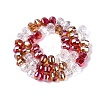 Electroplate Transparent Glass Beads Strands EGLA-N022-14A-B04-2