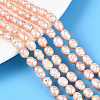 Natural Cultured Freshwater Pearl Beads Strands PEAR-N012-05Y-03-2