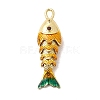 Rack Plating Brass Pendants KK-A268-05G-B03-1