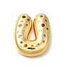 Brass Cubic Zirconia Pendants KK-M295-13G-U-1