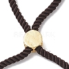 Half Finished Twisted Milan Rope Slider Bracelets FIND-G032-01G-10-6