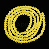 Imitate Austrian Crystal Frosted Glass Beads Strands GLAA-F029-TM2mm-B21-3