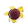 Handmade Lampwork Turtle with Evil Eye Figurine Display Decorations LAMP-N034-25E-3