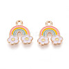 Alloy Enamel Charms ENAM-T022-26-1