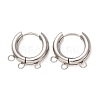 304 Stainless Steel Huggie Hoop Earring Findings STAS-D183-03E-P-1