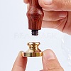 Wax Seal Brass Stamp Head AJEW-WH0209-457-4
