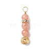 Natural Mixed Gemstone Pendants PALLOY-JF01890-2
