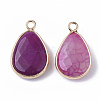 Natural Agate Pendants G-S359-013-2