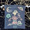 Cloth Tarot Cards Storage Drawstring Bags ZODI-PW0002-08B-1