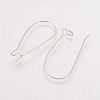 Brass Hoop Earrings Findings Kidney Ear Wires KK-EC221-NFS-NF-2