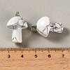Natural Howlite Pendants GG-CBAA0EE-05P-24-4