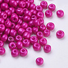 Baking Paint 8/0 Glass Seed Beads SEED-Q025-3mm-L13-2