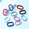 10Pcs Spray Painted Alloy Spring Gate Rings FIND-YW0001-83-6