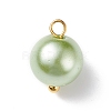 Glass Pearl Pendants PALLOY-JF01880-03-2