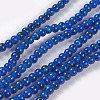 Opaque Baking Painted Glass Beads Strands GLAA-L024-A-40-1