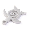 Non-Tarnish 304 Stainless Steel Charms STAS-O142-21P-3