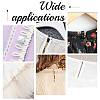 5 Bags 5 colors Polyester Braid Trims with Elastic Button Loops OCOR-NB0001-54-7