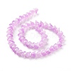 Transparent Glass Beads Strands LAMP-H061-01C-03-3