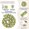 1 Strand Handmade Lampwork Inner Flower Rondelle Beads Strands LAMP-TA0002-72H-3